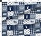 Various Fabrics by the Yard or Fat Quarter Navy Blue, Woodland, Bear, Moose, Deer, Mountain, Wholecloth, Cheater Quilt Top, Boy, Patchwork, Animals Custom Printed Fabric by Spoonflower